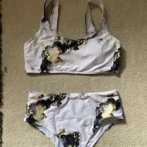 NEVER WORN SHEIN High Waist Swim Suit
